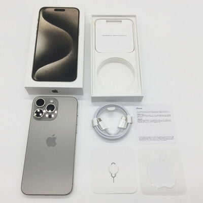 【浜松店】中古  【国内版SIMフリー】Apple iPhone15 Pro Max 256GB ナチュラルチタニウム MU6R3J/A 161258 