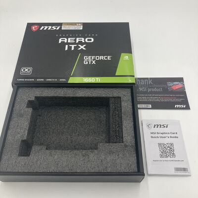【白山FM松任店】中古  MSI GeForce GTX 1660 Ti AERO ITX 6G OC(GTX1660Ti) 139073 