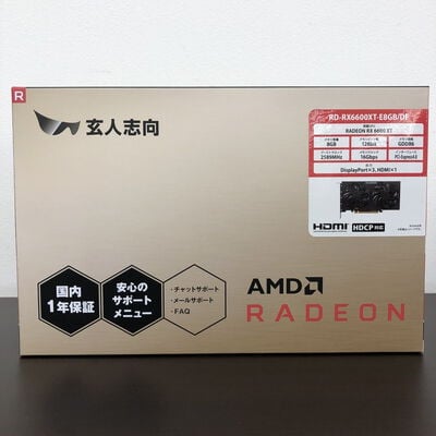 【長野稲里店】中古  玄人志向 RD-RX6600XT-E8GB/DF (RX 6600 XT 8GB) 146745 