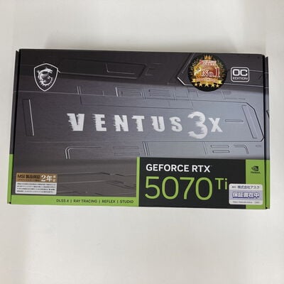 【福山ココローズ店】中古  MSI GeForce RTX 5070 Ti 16G VENTUS 3X OC (RTX5070Ti 16G) 176551 