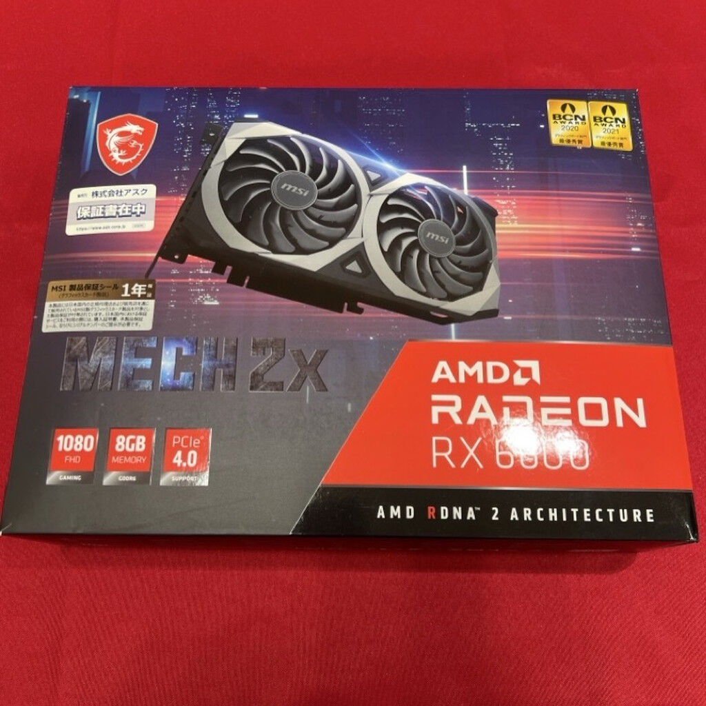 中古 MSI Radeon RX 6600 MECH 2X 8G (RX 6600 8GB) 5140000924