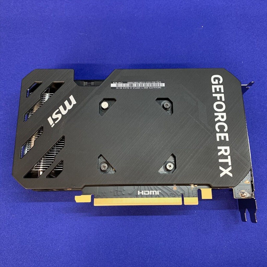 中古 MSI GeForce RTX 4060 Ti VENTUS 2X BLACK 8G OC (RTX4060Ti 8GB