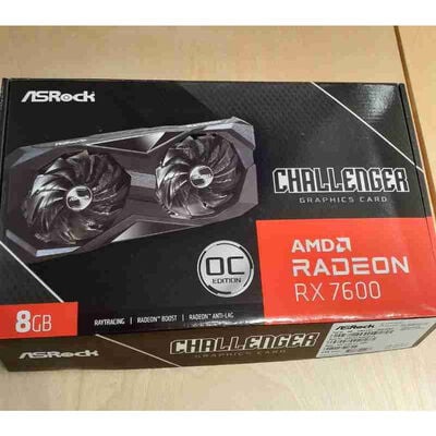 【鹿児島店】中古  ASRock RX7600 CL 8GO RX7600 Challenger 8G OC (RX7600 8G) 162749 