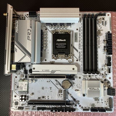 【富士青葉店】中古  ASRock B760M Pro RS WiFi White (B760 1700 mATX DDR5) 5070001386 