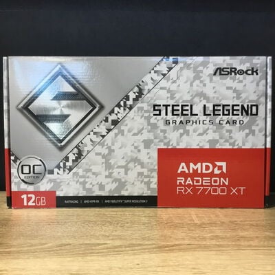 【松山環状枝松店】中古  ASRock Radeon RX 7700 XT Steel Legend 12GB OC (RX7700XT 12GB) 185015 
