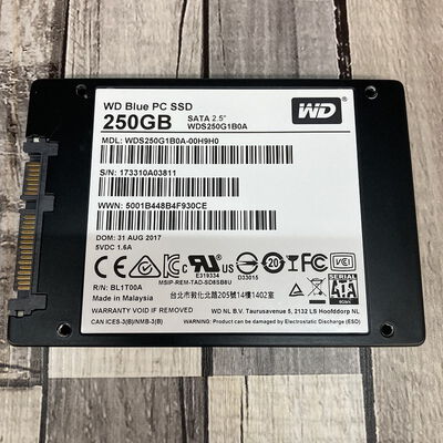 【広島店】中古  WD WDS250G1B0A (SSD 2.5in SATA 250GB) 3320004929