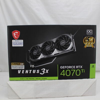 【通販センター】中古  MSI GeForce RTX 4070 Ti VENTUS 3X 12G OC (RTX4070Ti 12GB) 154205 