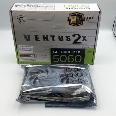 【甲府飯田店】中古  MSI GeForce RTX 5060 8G VENTUS 2X OC WHITE 188977 