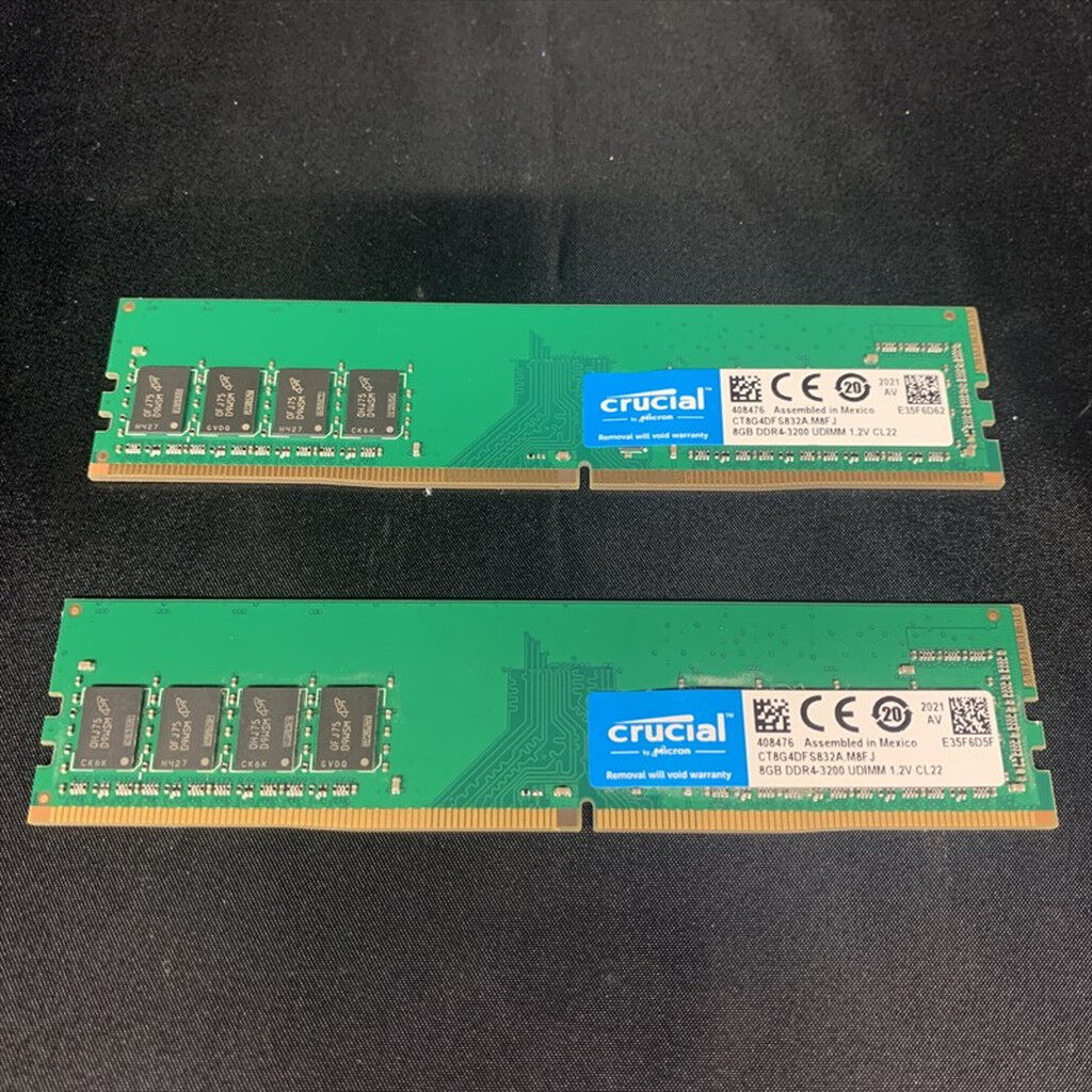 中古 8GB 2枚組(合計16GB) PC4-25600/DDR4-3200 デスクトップ用 190923