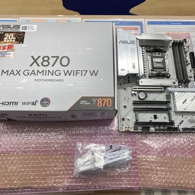 【宮崎恒久店】中古  ASUS X870 MAX GAMING WIFI7 W (X870 AM5 ATX DDR5) 5160000863 