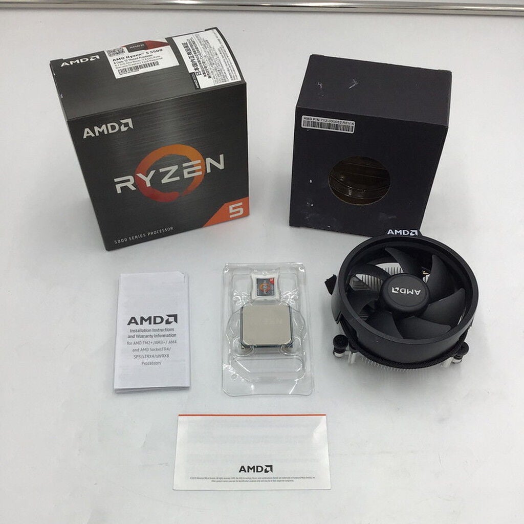 中古 AMD Ryzen 5 5500 (AM4/3.6GHz/19M/C6/T12/65W) 150184 （370520