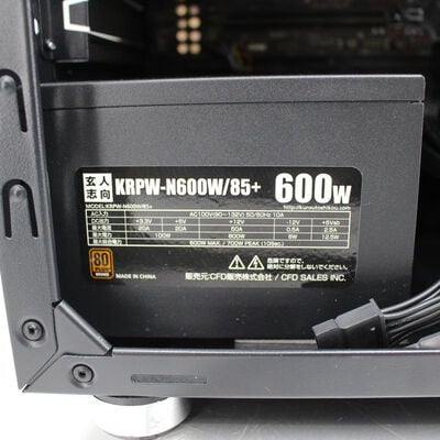 【通販センター】中古  Original PC(Intel Core i5 9600KF/16GB DDR4 (PC4)/SSD512GB/なし/NVIDIA GeForce RTX 2060 6GB/W11H64 MAR) 198965 