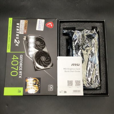 【秋葉原本店】中古  MSI GeForce RTX 4070 VENTUS 2X E 12G OC (RTX4070 12GB) 3410013527 
