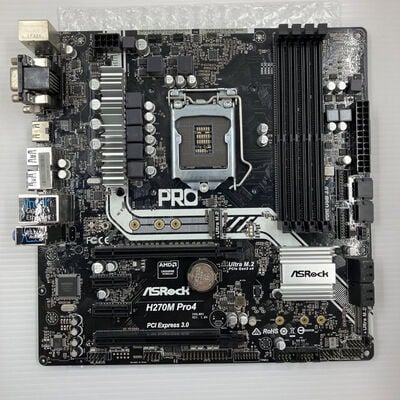 【秋葉原本店】中古  ASRock H270M Pro4 (H270 1151 mATX DDR4) 133217 