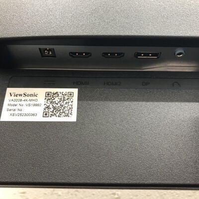 【福山ココローズ店】中古  Viewsonic VA3208-4K-MHD (31.5"W 2H1DP VA 4K HDR) 5090001131 