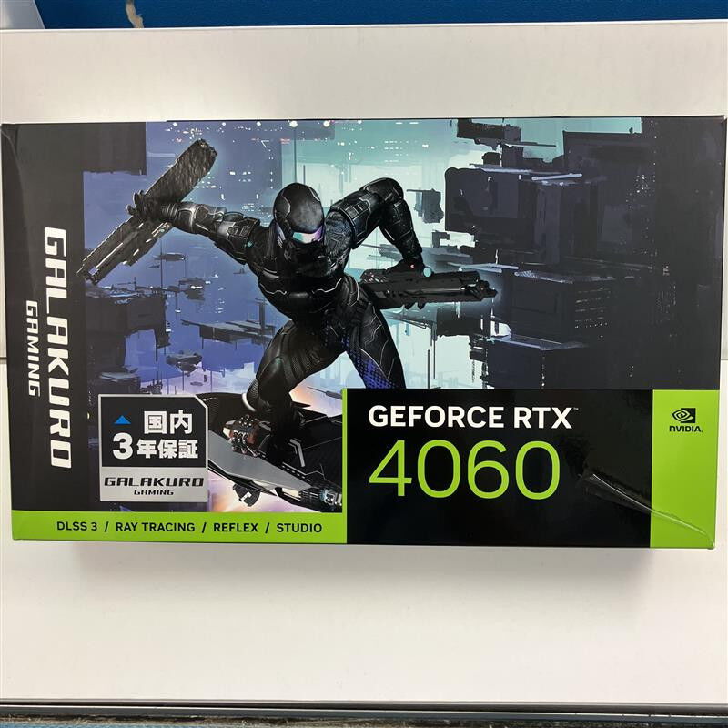 中古 玄人志向 GG-RTX4060-E8GB/SF GeForce RTX4060 (8GB PCI-E