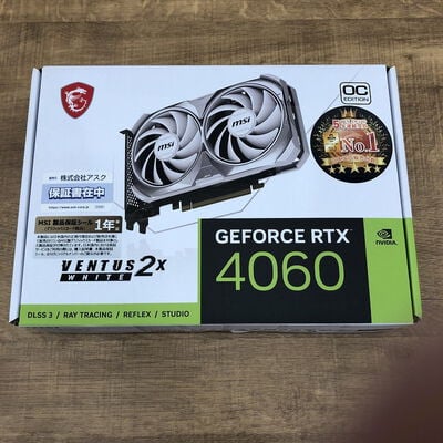 【宇都宮鶴田店】中古  MSI　Geforce RTX4060 VENTUS 2X 8G OC 5280000775 