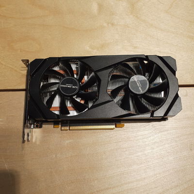 【鹿児島店】中古  玄人志向 GF-GTX1660-E6GB/OC/DF (GTX1660 6G GDR5) 139185 