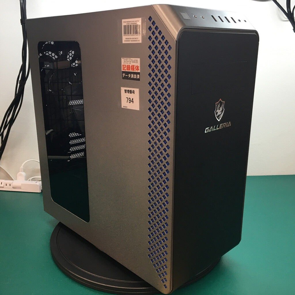 THIRDWAVE i7-2600 12GB 新品SSD＋1TB グラボ W10 中古 THIRDWAVE GALLERIA XT(i7 8700/8GB/SSD500GB/HDD1TB/DVD