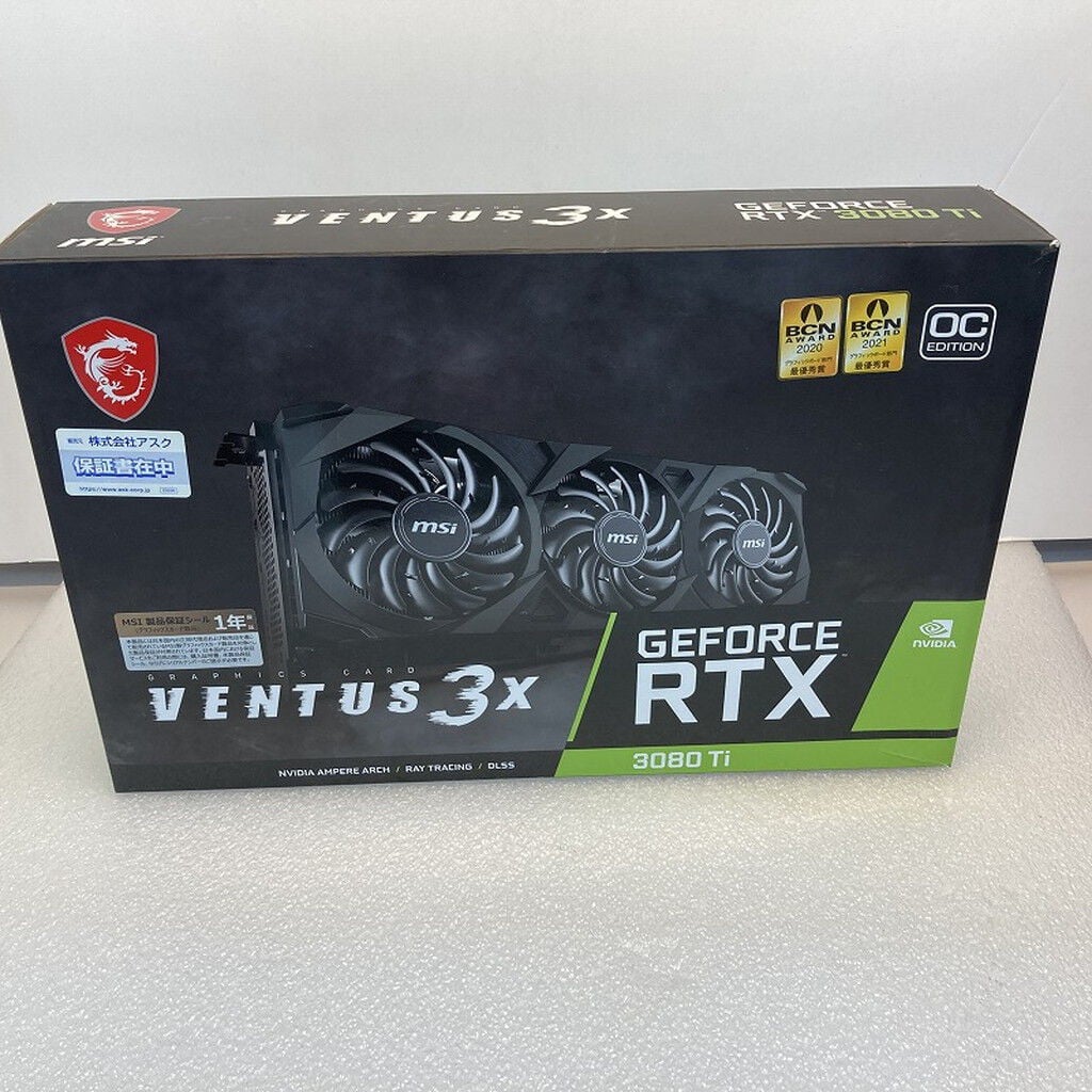 中古 MSI GeForce RTX 3080 Ti VENTUS 3X 12G OC (RTX3080Ti 12GB