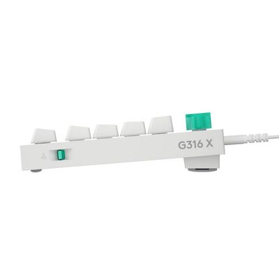 Logicool  G316 X 75 有線ゲーミングキーボード G316X-75-LNWH (ホワイト) 