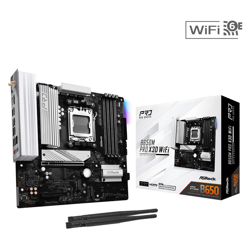 ASRock B650M Pro X3D WiFi (B650 AM5 MicroATX) ｜ パソコン通販の