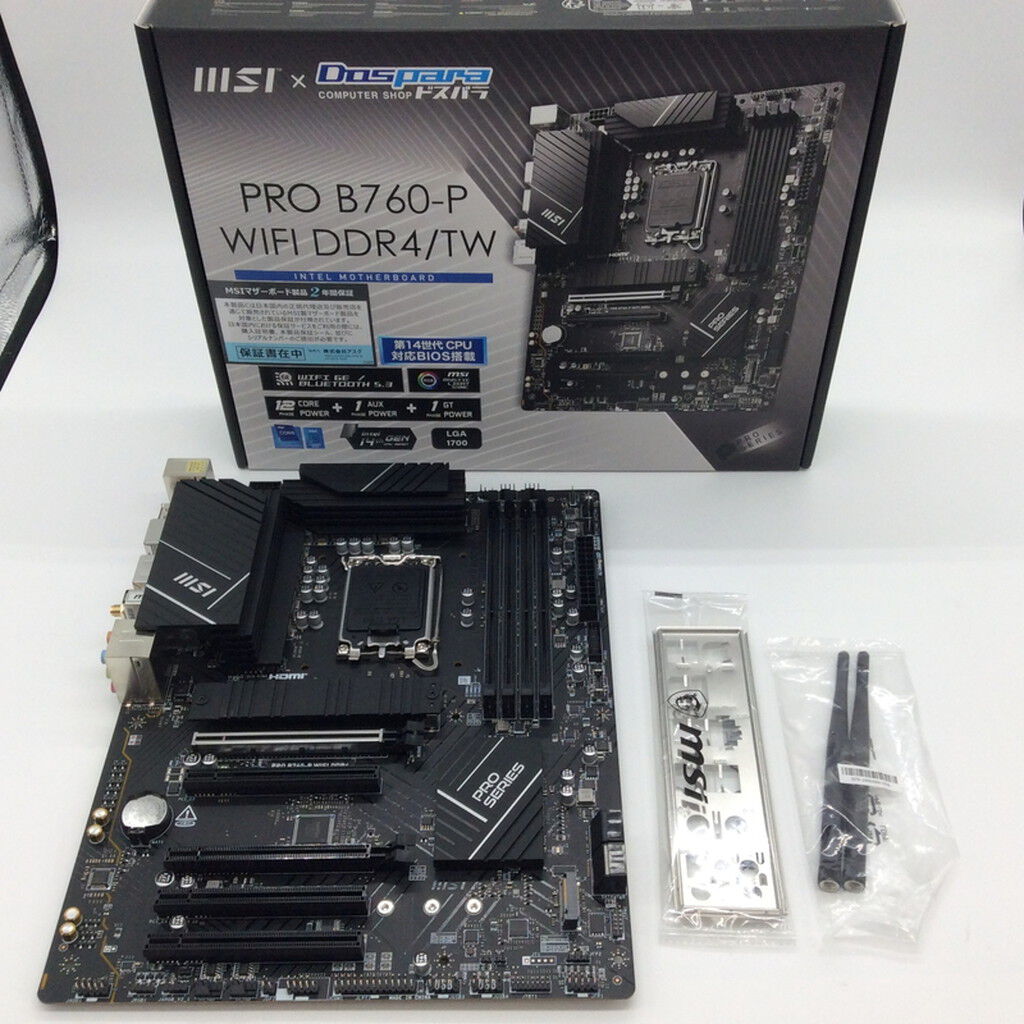 中古 MSI PRO B760-P WIFI DDR4/TW (B760 1700 ATX DDR4) 1300007830