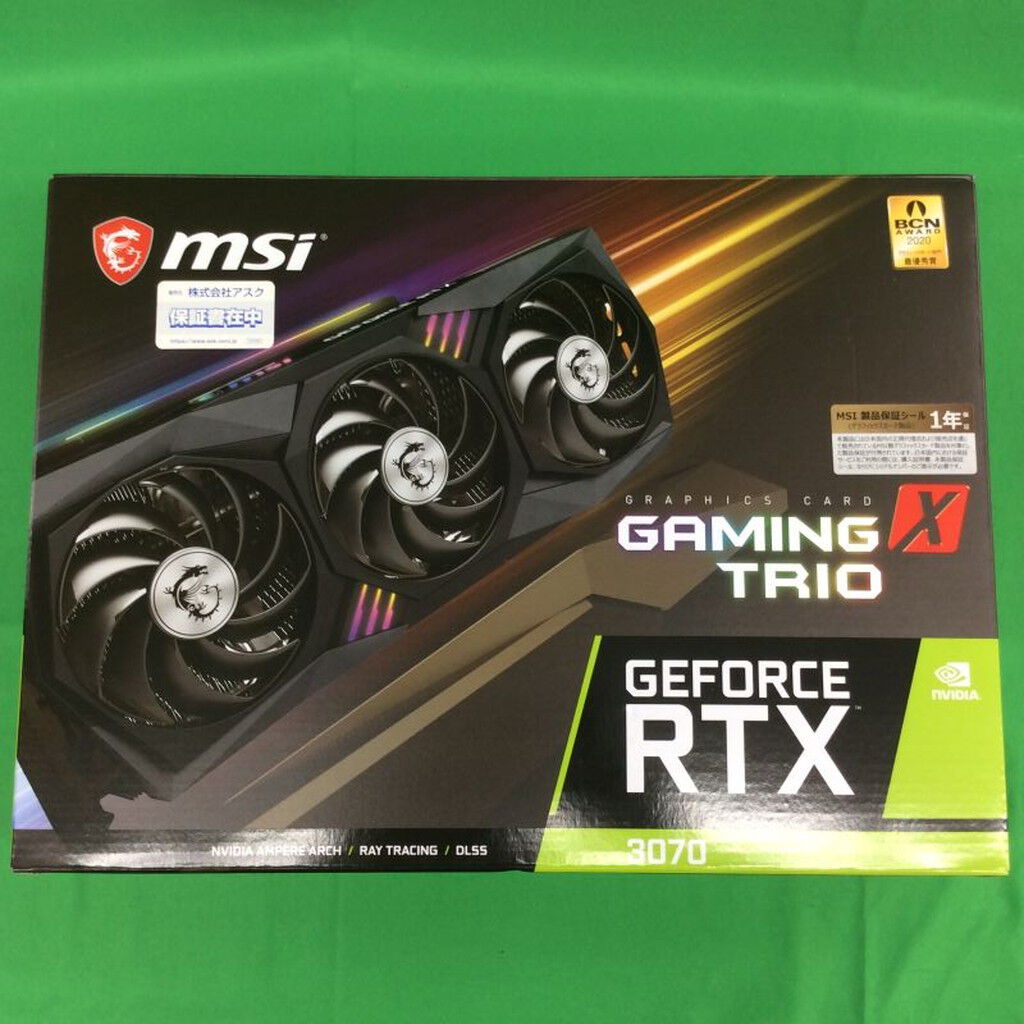 MSI Gaming x Trio GeForce RTX 3070 中古 MSI GeForce RTX 3070 GAMING X TRIO 8GB GDDR6 Graphics Card for