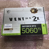 中古  MSI GeForce RTX5060Ti 8G VENTUS 2X OC WHITE PLUS (RTX5060Ti 8GB) 5160001094 
