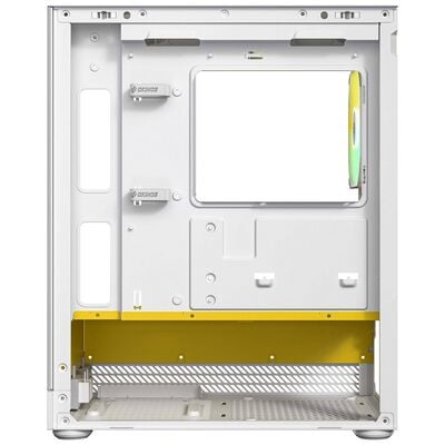 Okinos  Aqua UNO Yolk (MicroATX ガラス ホワイトイエロー) 