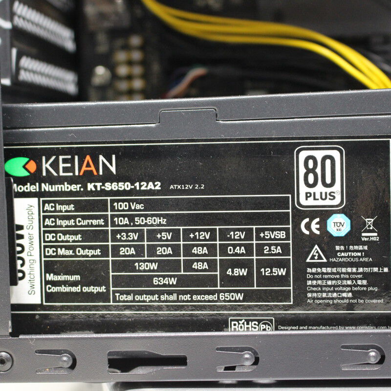 中古 Original PC(Intel Core i7 9700K/32GB/SSD1TB/DVDマルチ
