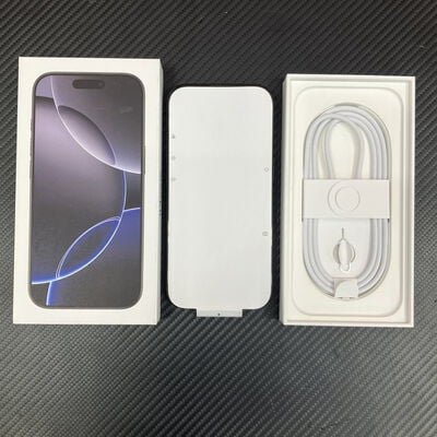 【富士青葉店】中古  【SoftBank版SIMフリー】Apple iPhone16 Pro 128GB ブラックチタニウム MYMV3J/A 170257 