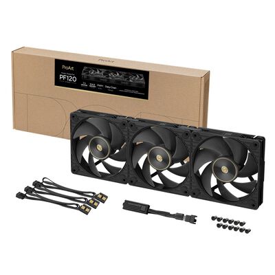 ASUS  PROART PF120 FAN PWM BLACK 3IN1 (120mm ブラック 3個パック) 