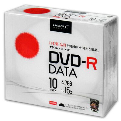 HIDISC  TYDR47JNP10SC (DVD-R 10枚組) 