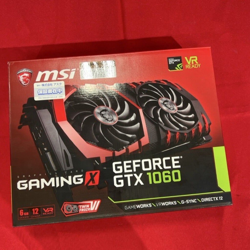 中古 MSI GeForce GTX 1060 GAMING X 6G(GTX1060 6G GDR5) 132000