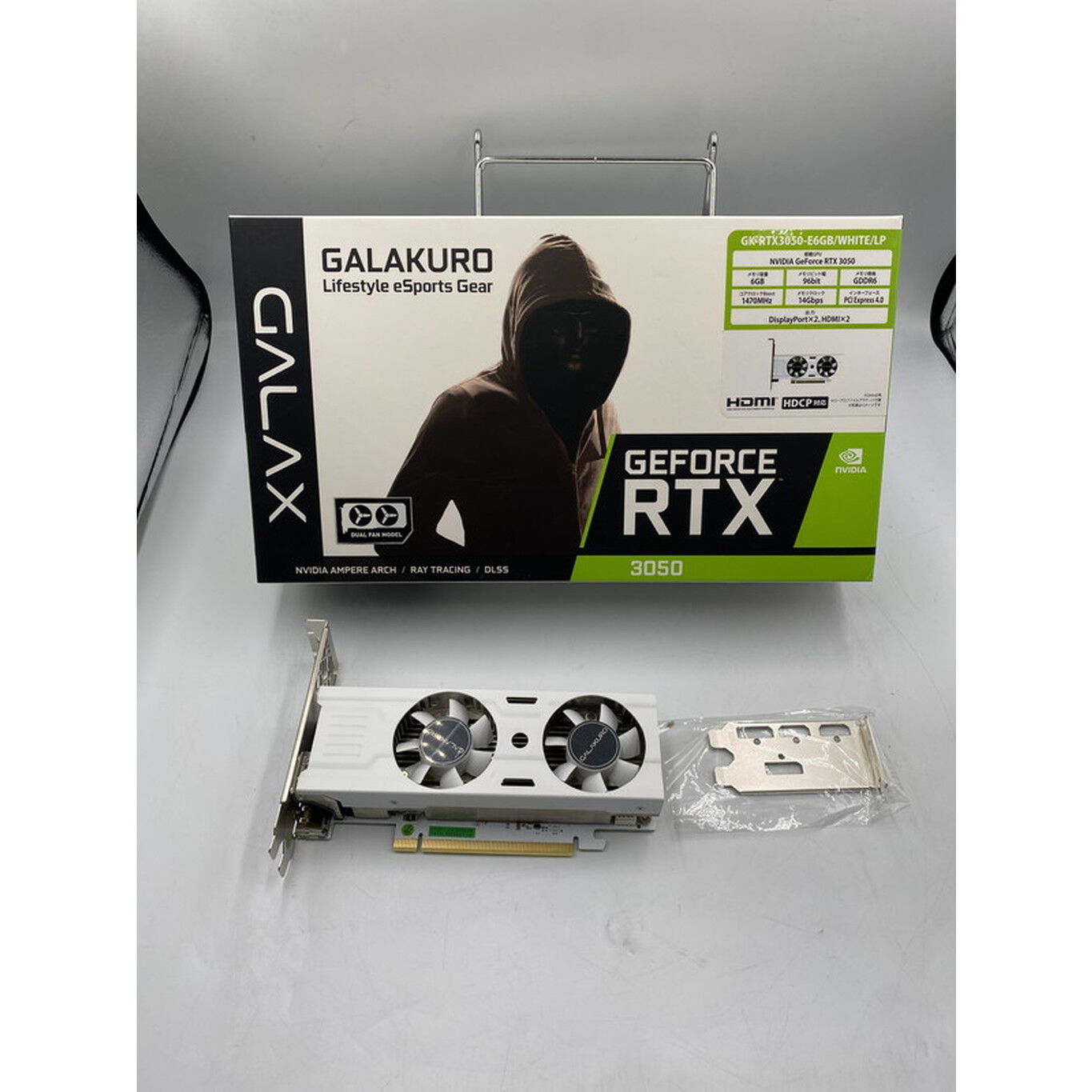 中古 玄人志向 GK-RTX3050-E6GB/WHITE/LP (RTX3050 6GB) 166371