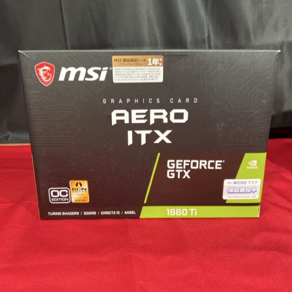 中古 MSI GeForce GTX 1660 Ti AERO ITX 6G OC（GTX1660Ti 6GB