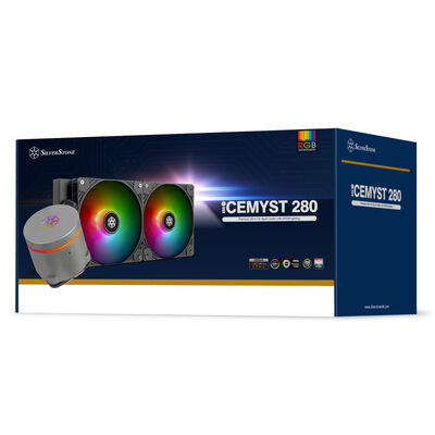 SilverStone  IceMyst 280 SST-IM280-ARGB (280mm ARGB ブラック) 