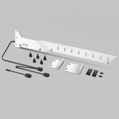 EZDIY  ARGB Graphics Card Holder 309- White YIHPI309-18 (ホワイト) 