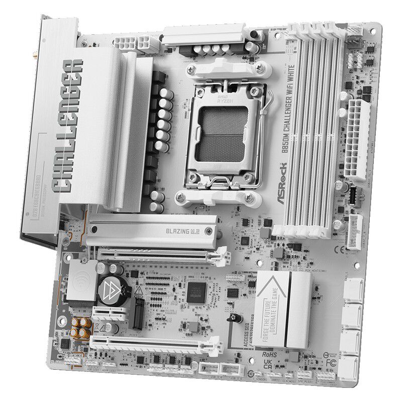 ASRock B850M Challenger WiFi White (B850 AM5 MicroATX) ｜ パソコン