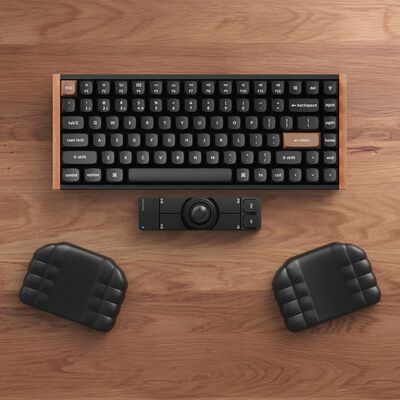 Keychron  PR86 (シリコン分割パームレスト ブラック) 