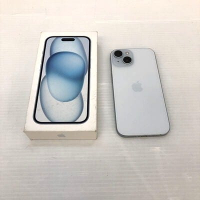 【徳島住吉店】中古  【docomo版SIMフリー】Apple iPhone15 無印 128GB ブルー MTML3J/A 161064 