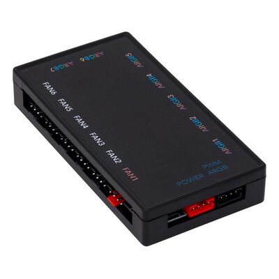 AINEX  RLD-HUBD7F6 (ARGB LED 7分岐／ファンPWM信号6分岐ファンハブ) 