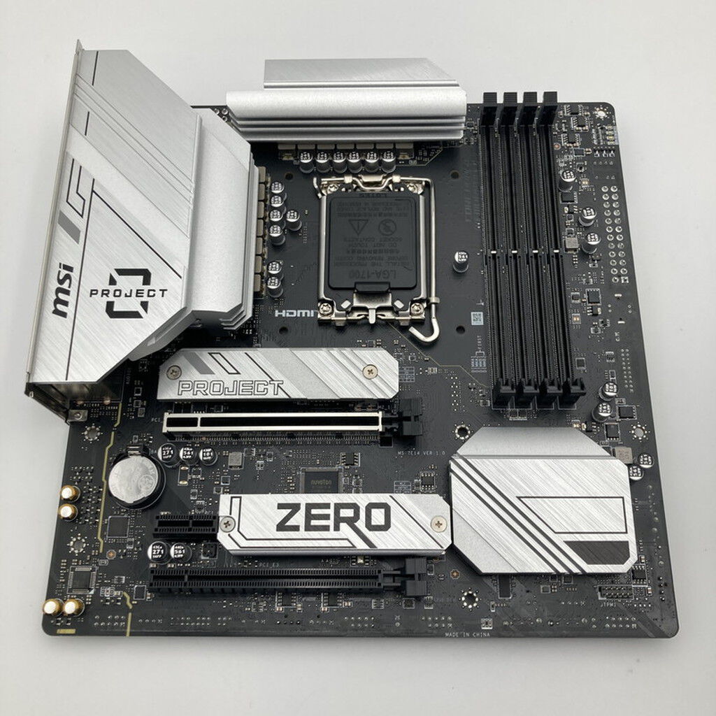 中古 MSI B760M PROJECT ZERO (B760 mATX DDR5) 167315 （380210