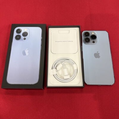【静岡東瀬名店】中古  【SoftBank版SIMフリー】Apple iPhone13 Pro 6.1インチ 128GB シエラブルー MLUK3J/A 147442 