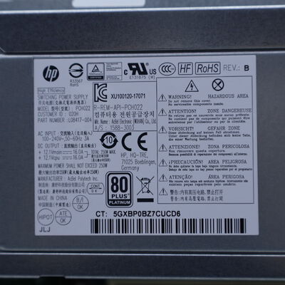 【通販センター】中古  HP EliteDesk 800 G5 SFF(Intel Core i7 9700 3.00GHz/16GB DDR4/SSD256GB/-/オンボード/GbE/W11P) 192823 