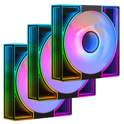 darkFlash  DM8 DM8-USBLACK-3IN1PACK (120mm ブラック ARGB 3個パック) 