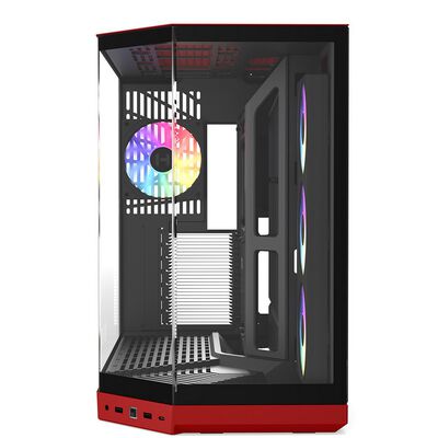 HYTE  Y50 RGB Black Cherry (E-ATX ガラスパネル ブラック/レッド) 