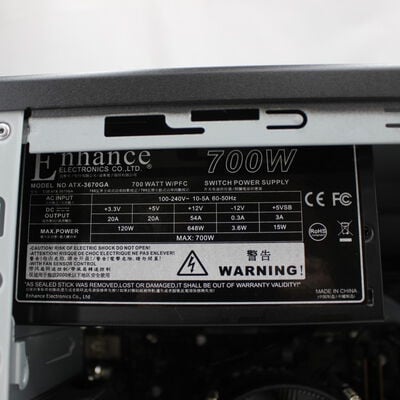 【通販センター】中古  iiyama LEVEL &infin;(Intel Core i5 11400F/16GB DDR4 (PC4)/SSD512GB/DVDマルチ/NVIDIA GeForce RTX 3060 Ti 8GB/W11H64 MAR) 191299 