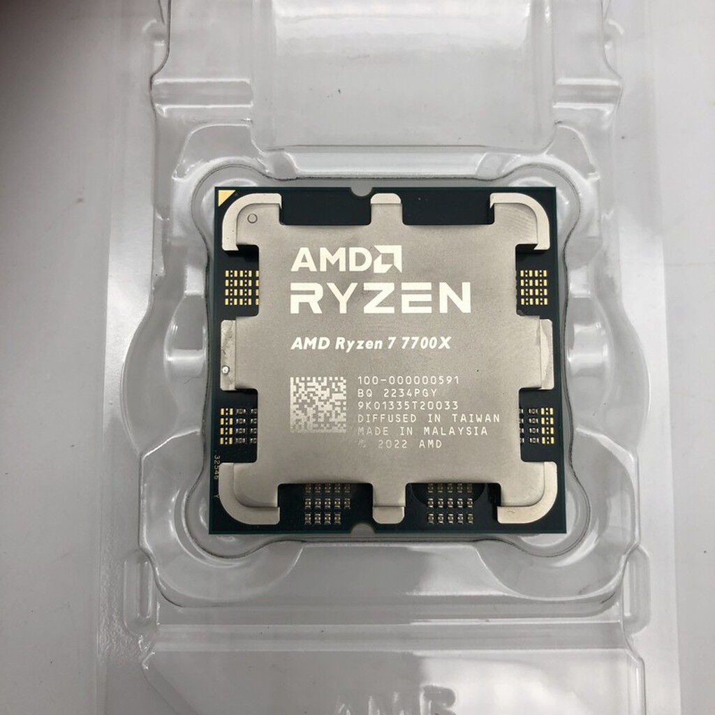 中古 AMD Ryzen 7 7700X BOX (AM5/4.5GHz/40M/C8/T16/105W